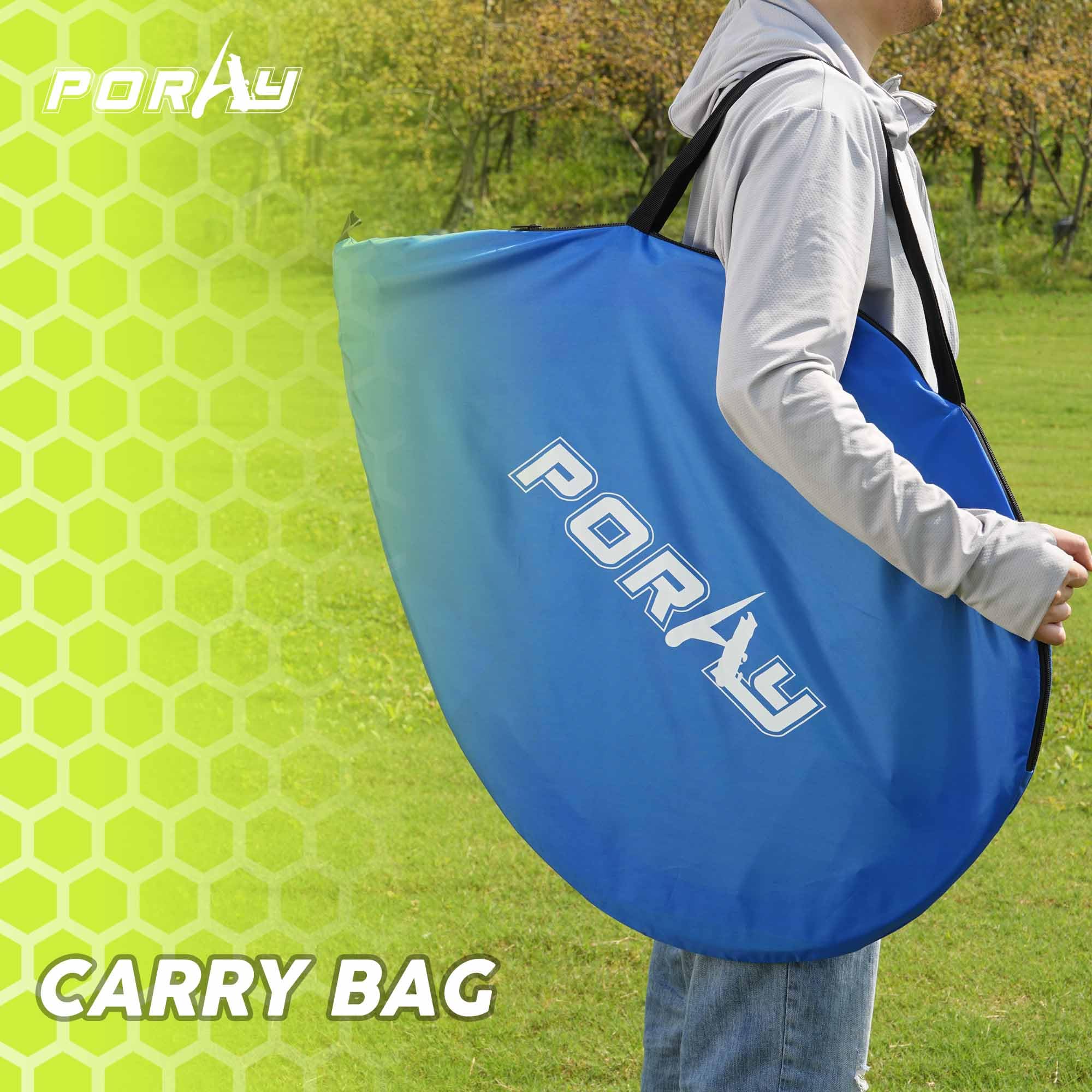 6mm fiberglass frame provides strong support with a foldable design from Porayhut.