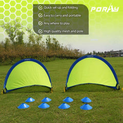 Compact carry bag keeps Porayhut goals organized and portable for travel.