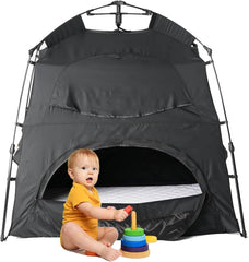 Porayhut Play Tent Castle front view with privacy benefits.