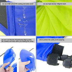 Water-repellent mesh helps keep goals dry during light drizzle for Porayhut kit.