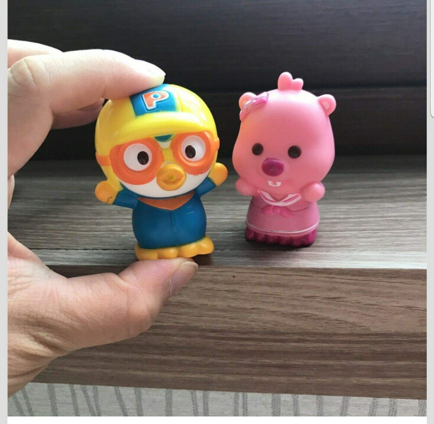 PORORO palm-sized figures support fine motor practice during baths