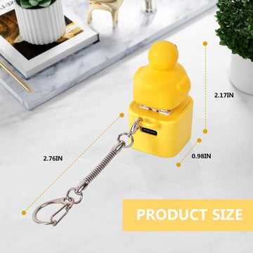 Portable stress-relief duck fits in a bag for on-the-go focus.