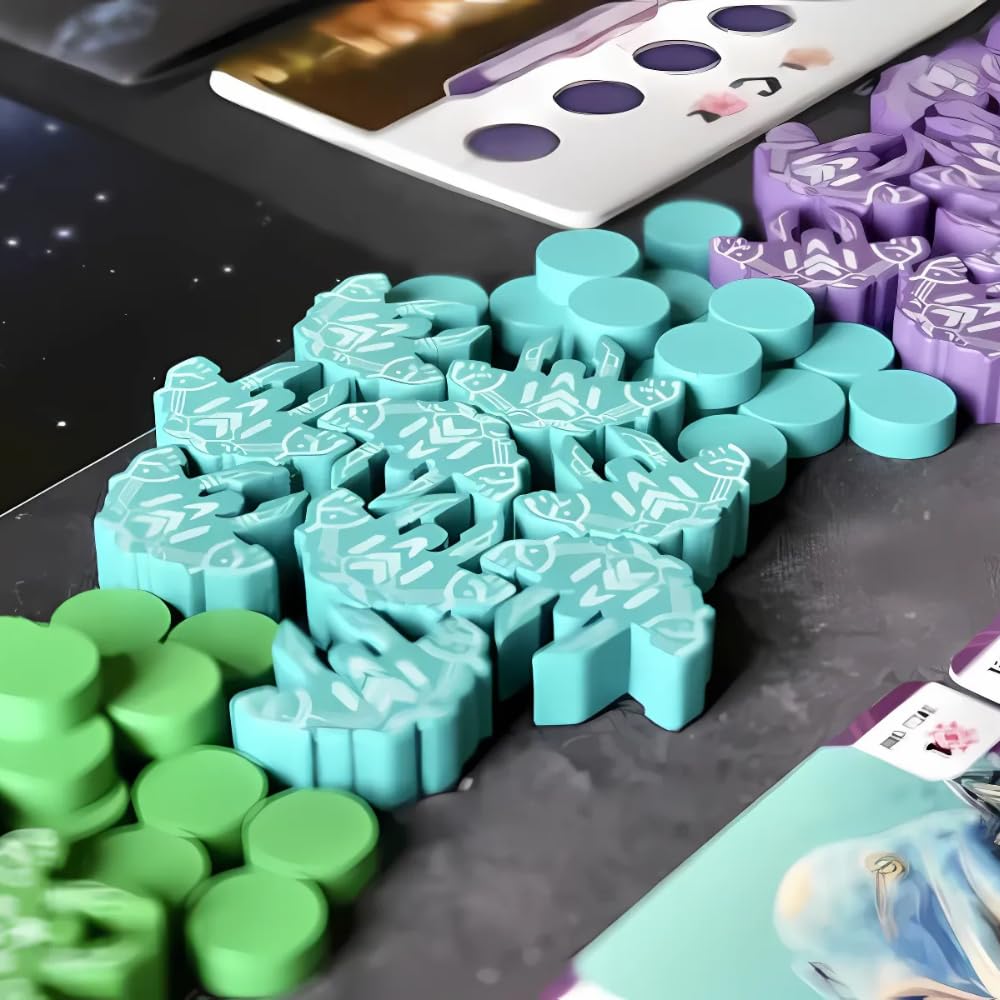 Portal Games Age of Galaxy Second Edition rulebook open with clear, travel-friendly setup.