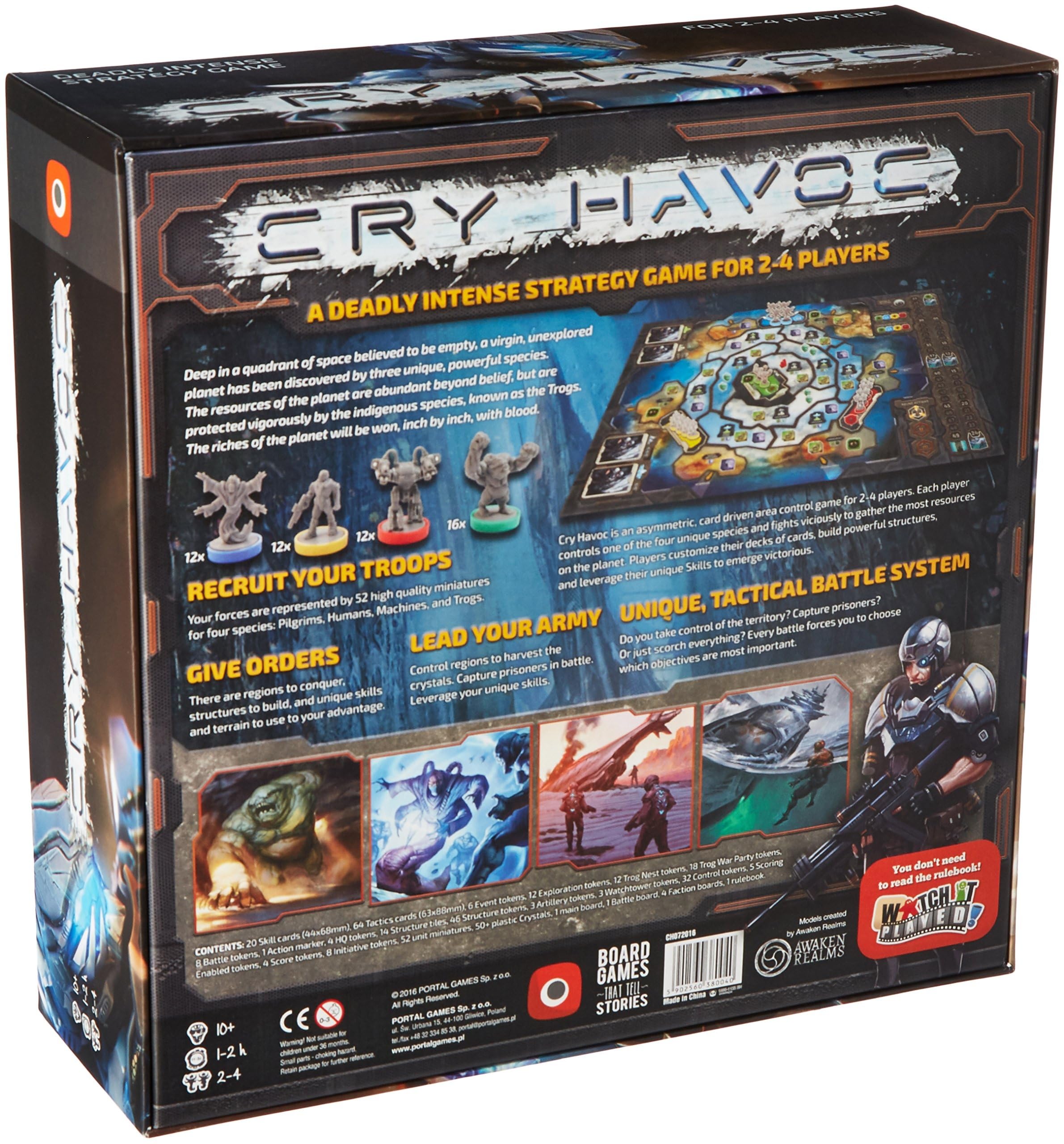 Portal Games Cry Havoc map board art reveals a large battlefield ready for strategic play.