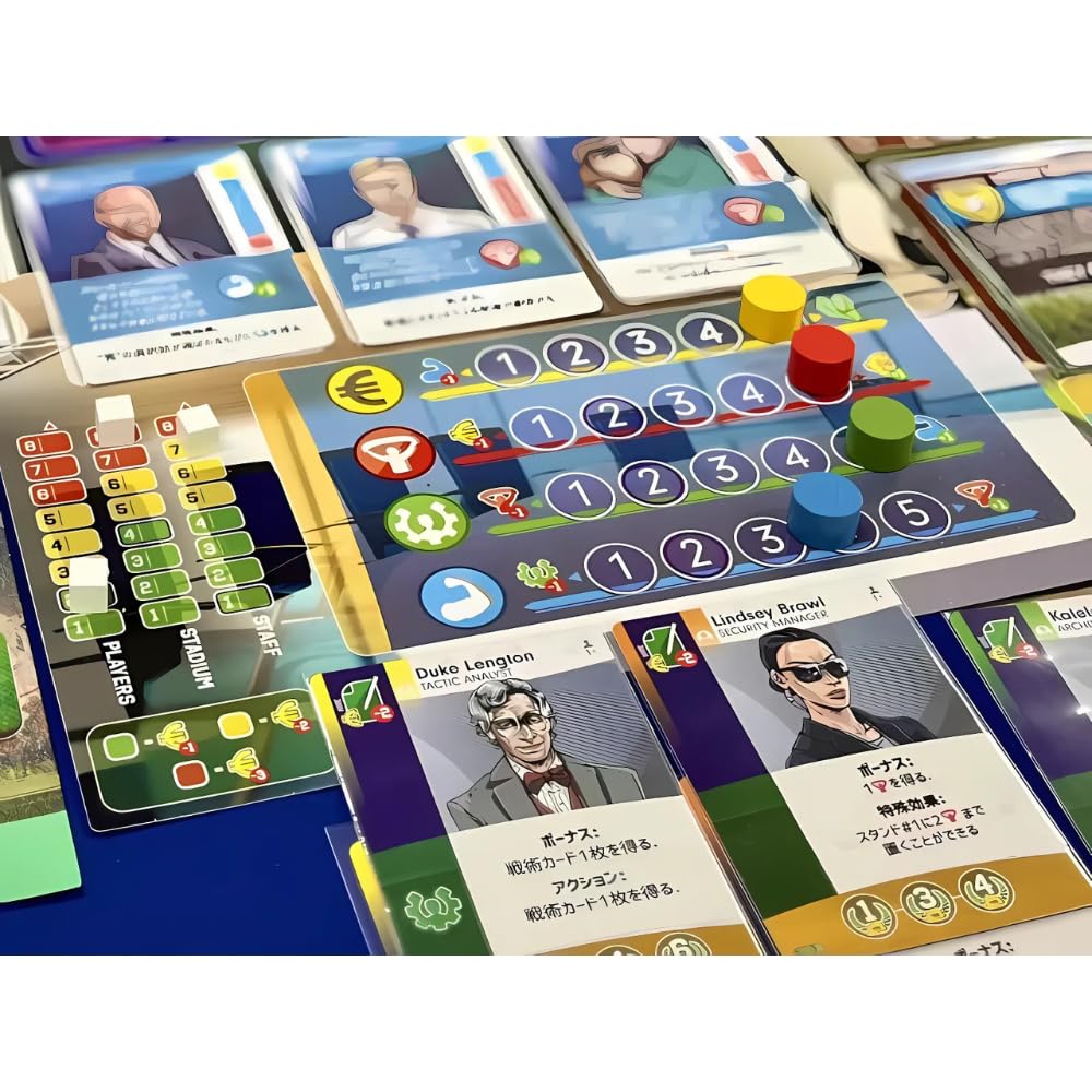 Portal Games Eleven football manager board game components spread for immersive play and strategic planning