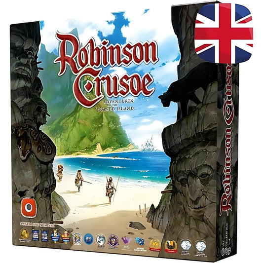 Portal Games Robinson Crusoe island-setup visual for cooperative strategy
