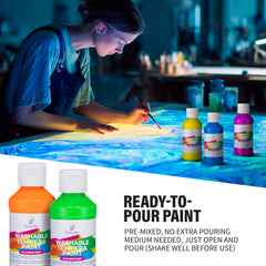 Positive Art flip-top bottles enable easy dispensing during crafts