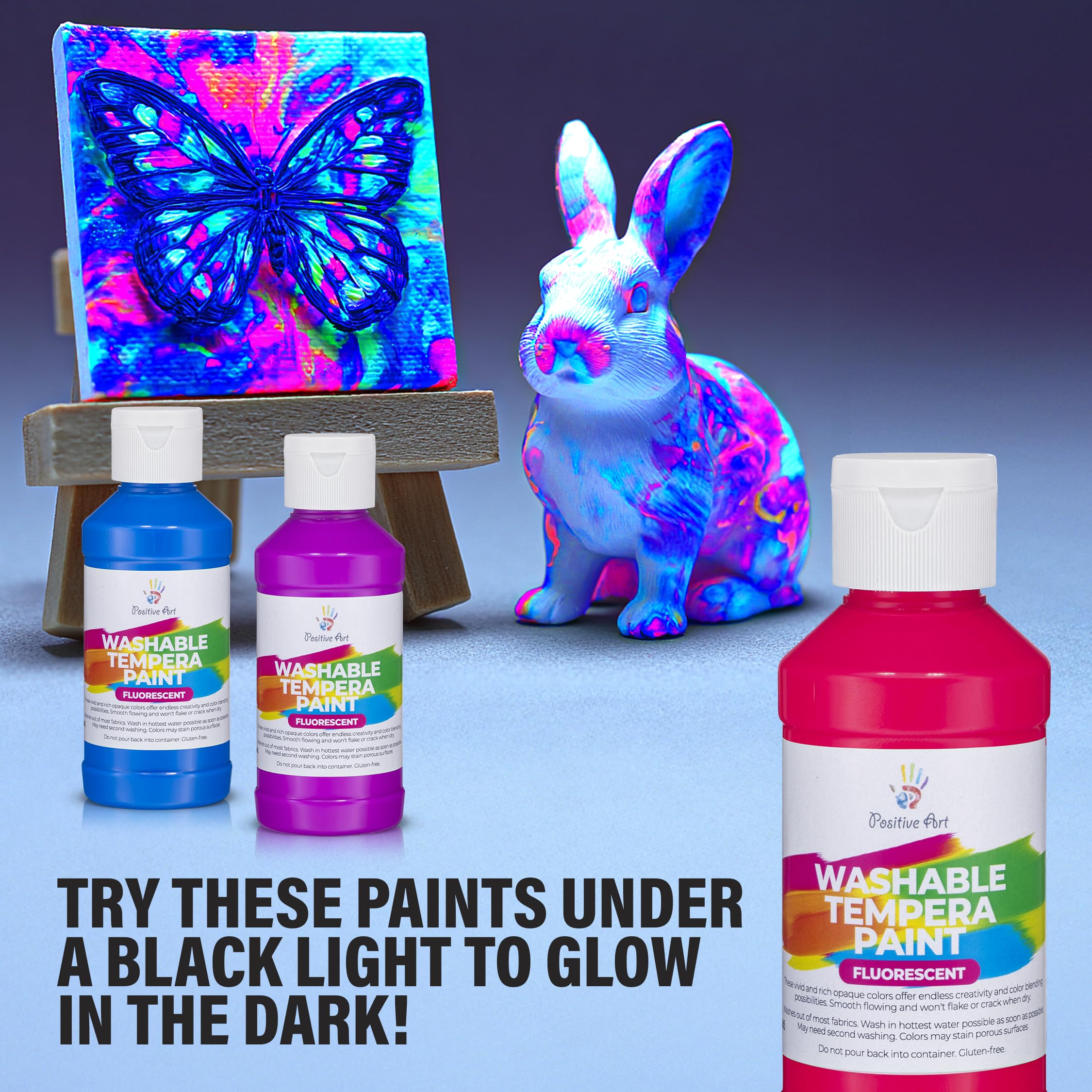 Positive Art made-in-USA tempera paints for education