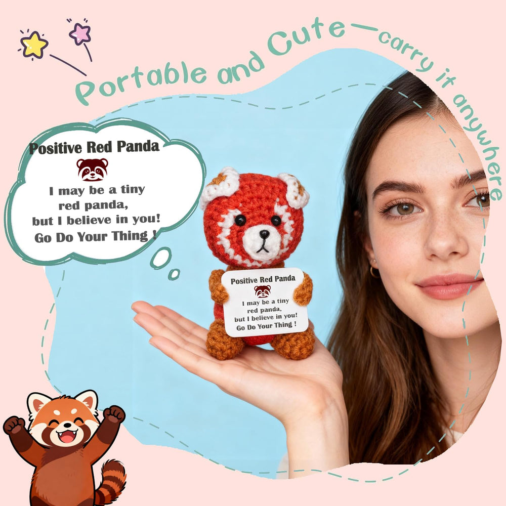POSSHE Red Panda desktop buddy, cozy presence for study breaks