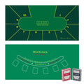 Potomac Collection dual-sided poker table topper laid out on a dining table for instant play