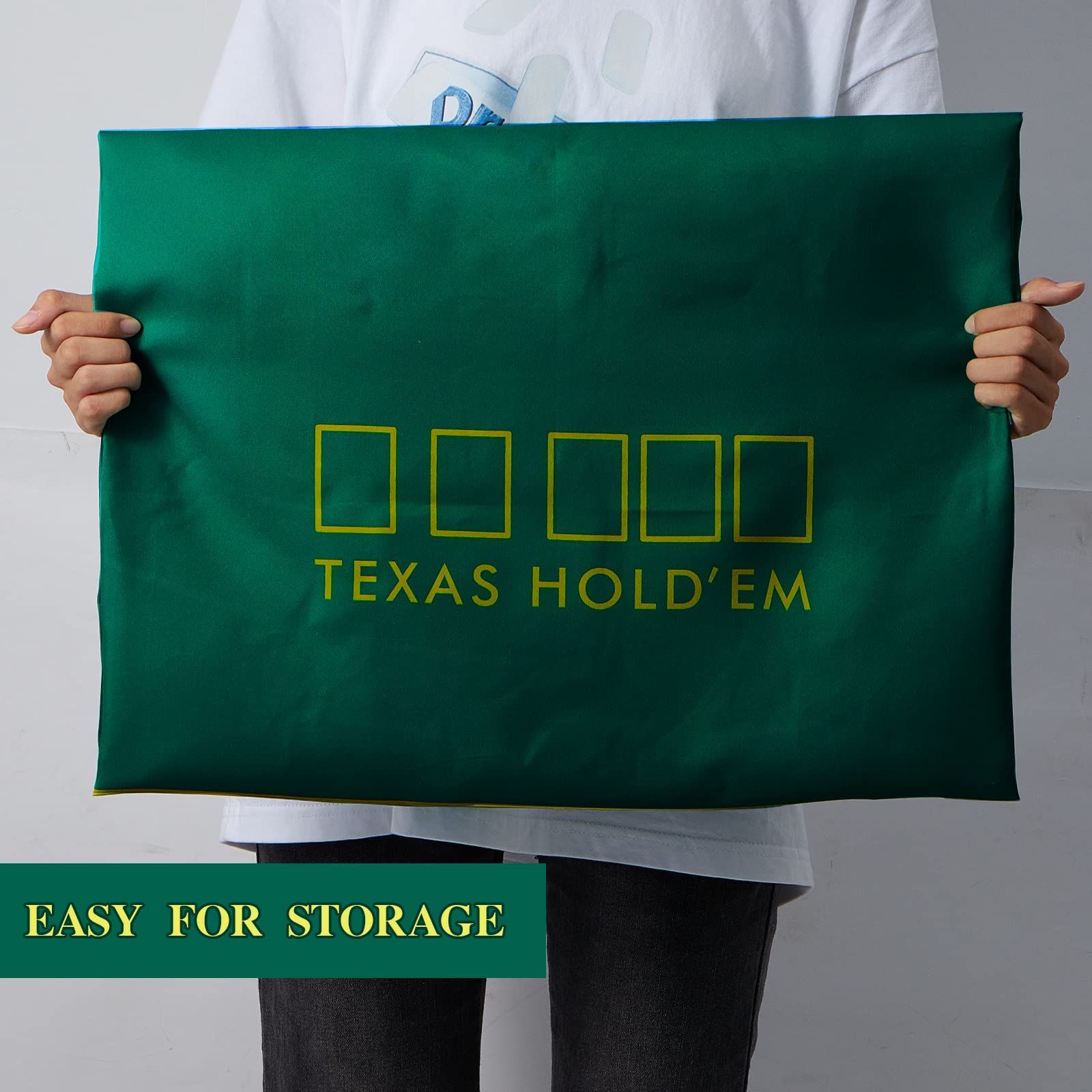 Portable 3x6 feet casino mat easy to roll up and store