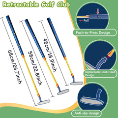 Powcava kids golf set in action with family-friendly play