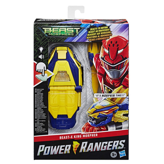 Power Rangers Beast-X King Morpher lights and sounds for immersive play.