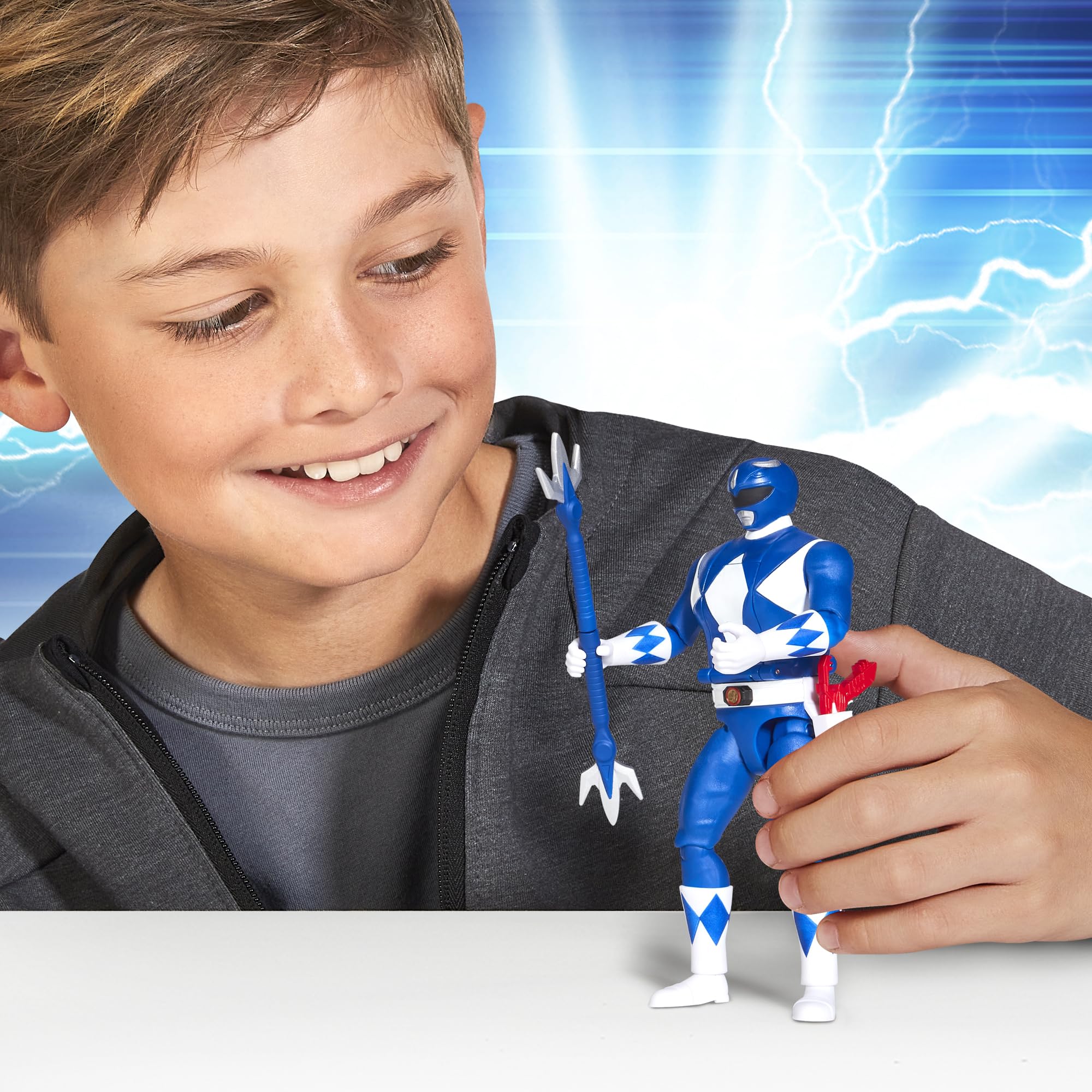 Blue Ranger with Power Lance and Blade Blaster for dynamic play sessions.