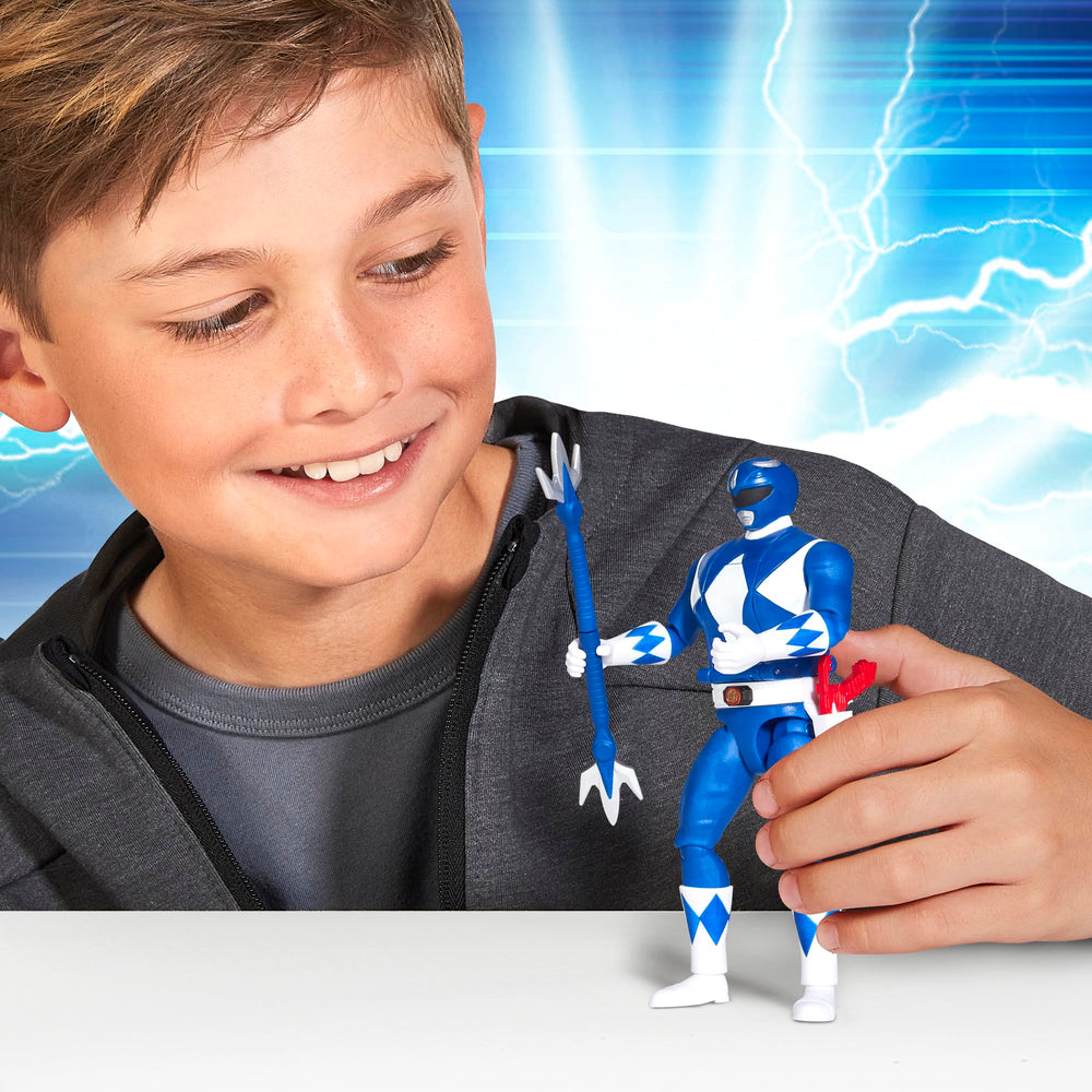 Blue Ranger with Power Lance and Blade Blaster for dynamic play sessions.
