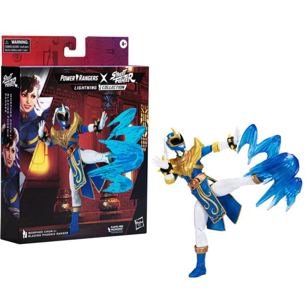 Power Rangers x Street Fighter Chun-Li Walk Ranger articulation close-up for poseability.
