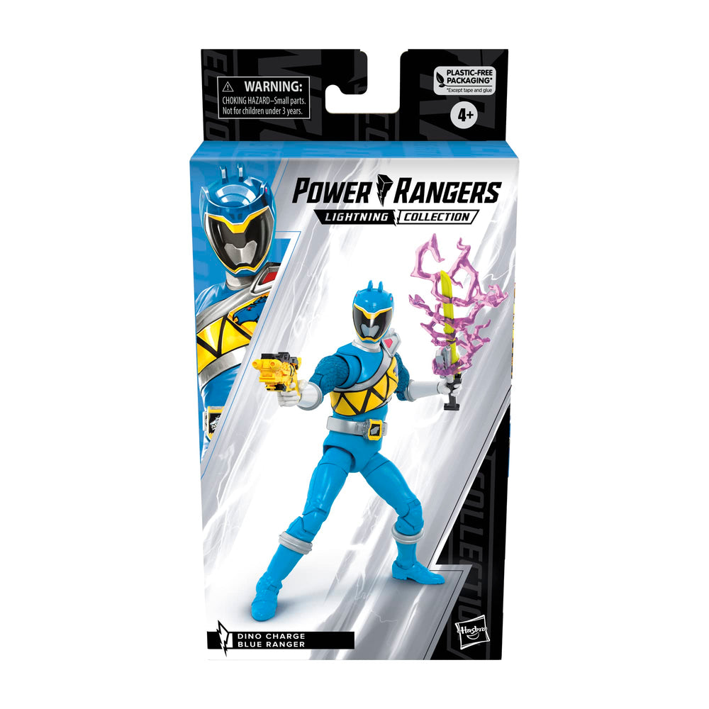 Power Rangers Dino Charge Blue Ranger 6-inch articulation highlights dynamic action poses