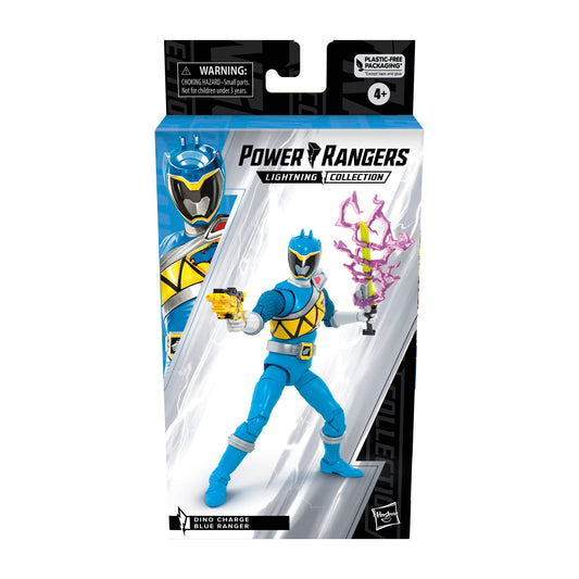 Power Rangers Dino Charge Blue Ranger 6-inch articulation highlights dynamic action poses