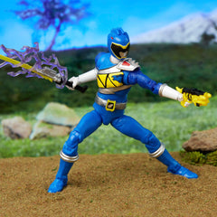 Power Rangers Dino Charge Blue Ranger 6-inch close-up deco with screen-accurate details