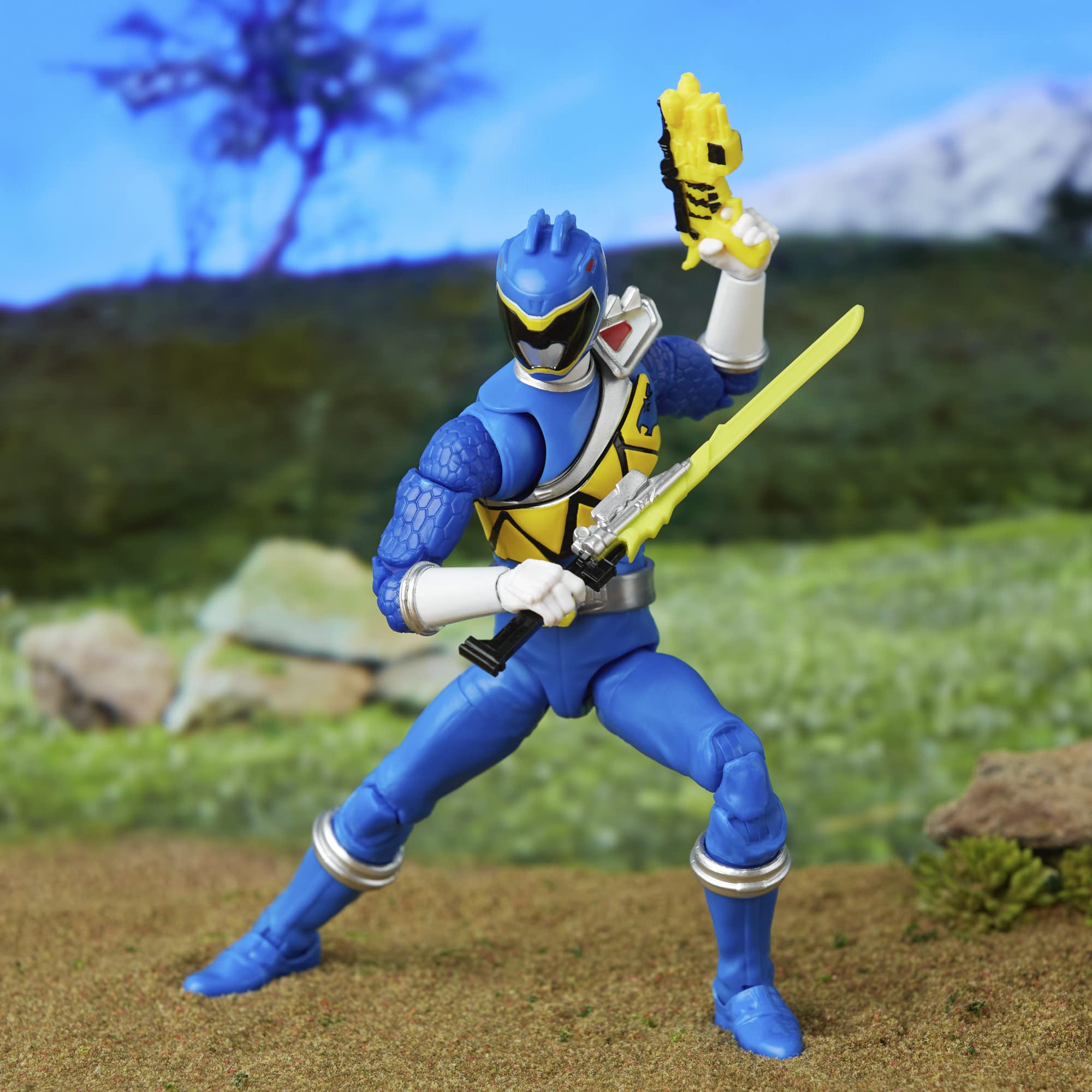 Power Rangers Dino Charge Blue Ranger 6-inch ready for diorama display