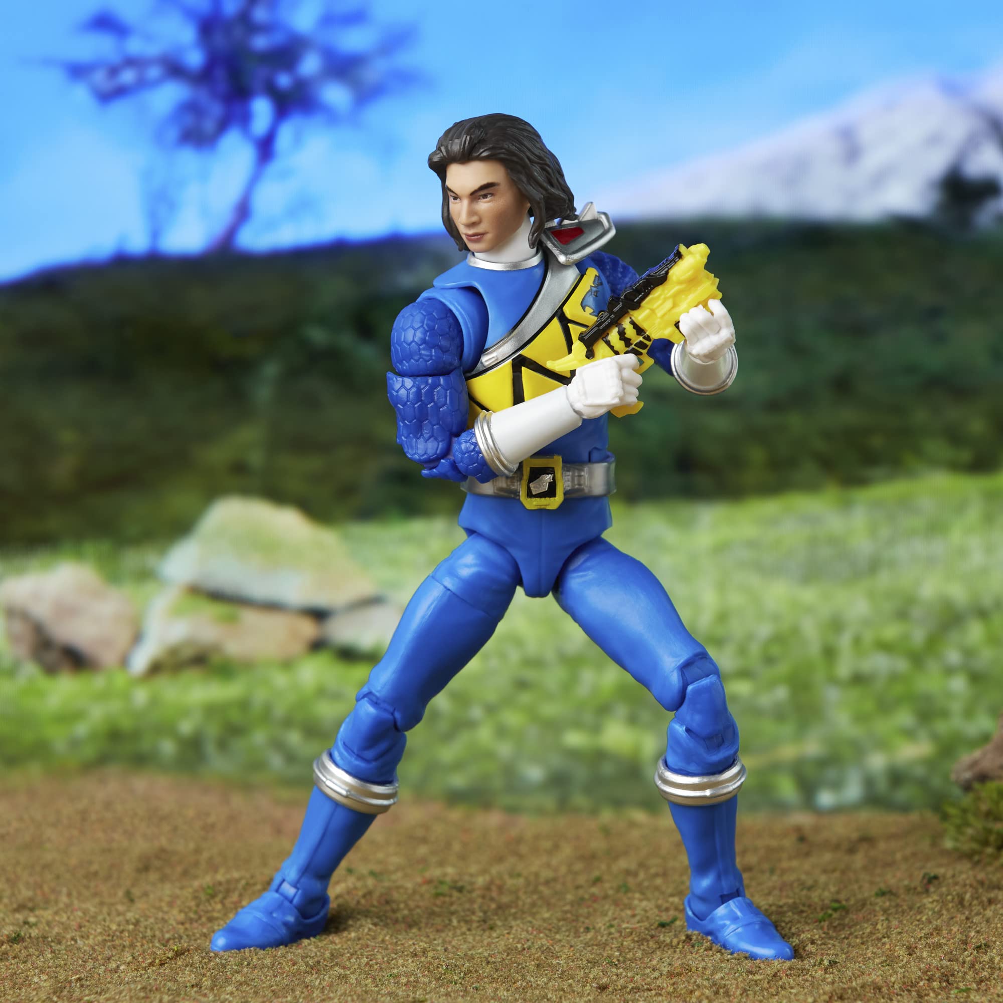 Power Rangers Dino Charge Blue Ranger 6-inch interchangeable hands for dynamic poses