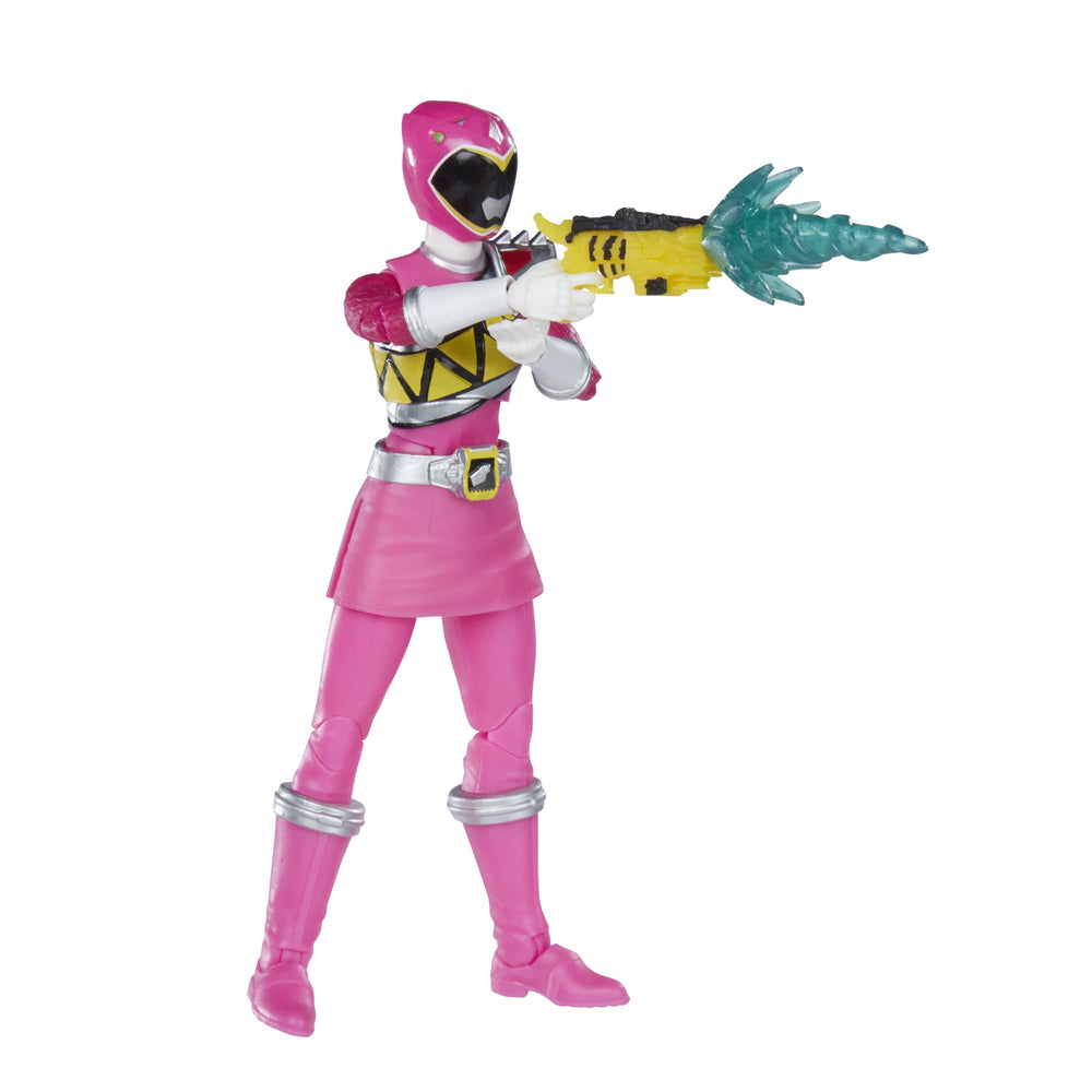 Power Rangers Dino Charge Pink Ranger close-up highlights premium paint detailing.