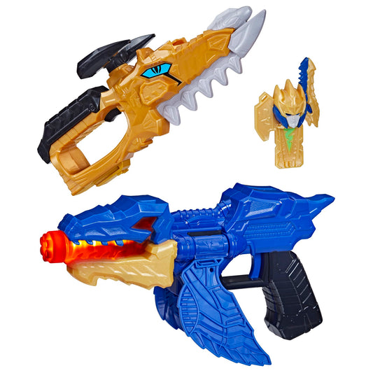 Power Rangers Dino Fury Gold Fury Blaster ready for action-packed adventures.