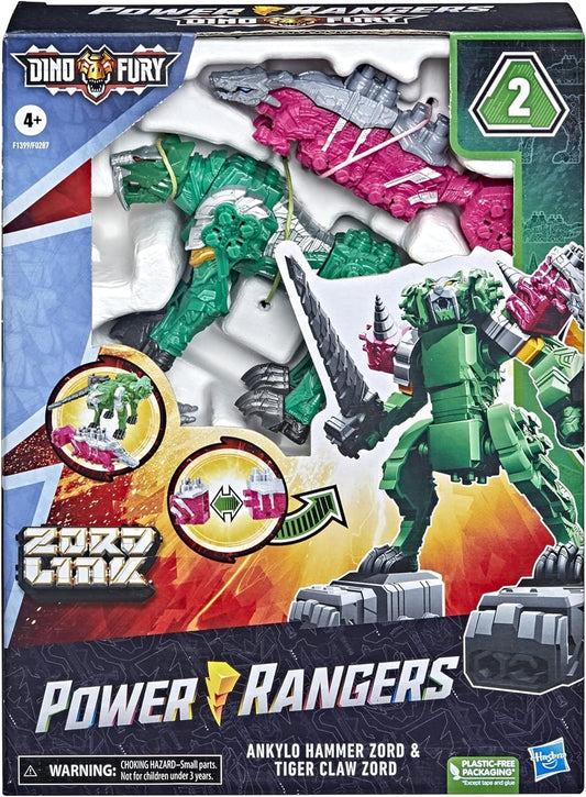 Power Rangers Dino Fury Green Zord ideal for action-packed play.