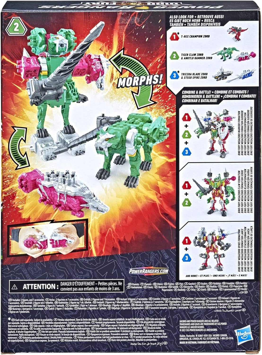 Power Rangers Dino Fury Keys unlock morphing sounds and play prompts.