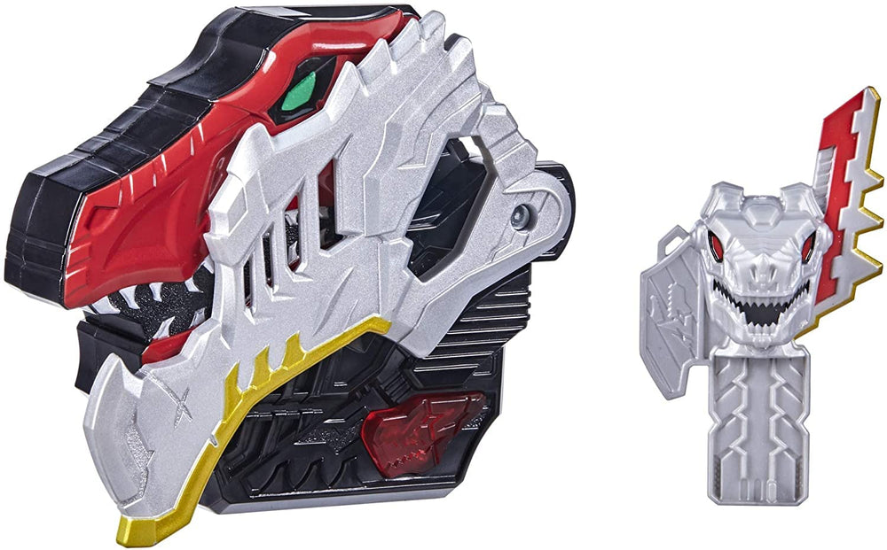 Power Rangers Dino Fury Morpher spin to morph action with dino head