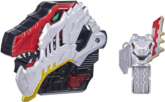 Power Rangers Dino Fury Morpher spin to morph action with dino head