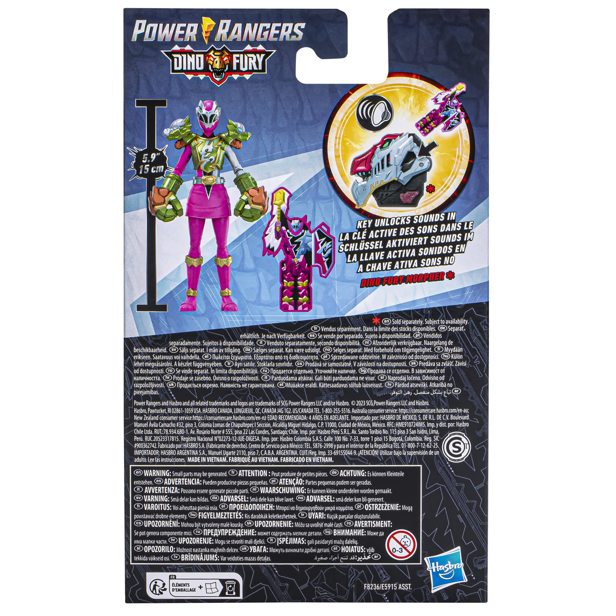Power Rangers Dino Fury Pink Ranger roleplay toy sparks adventures at home.