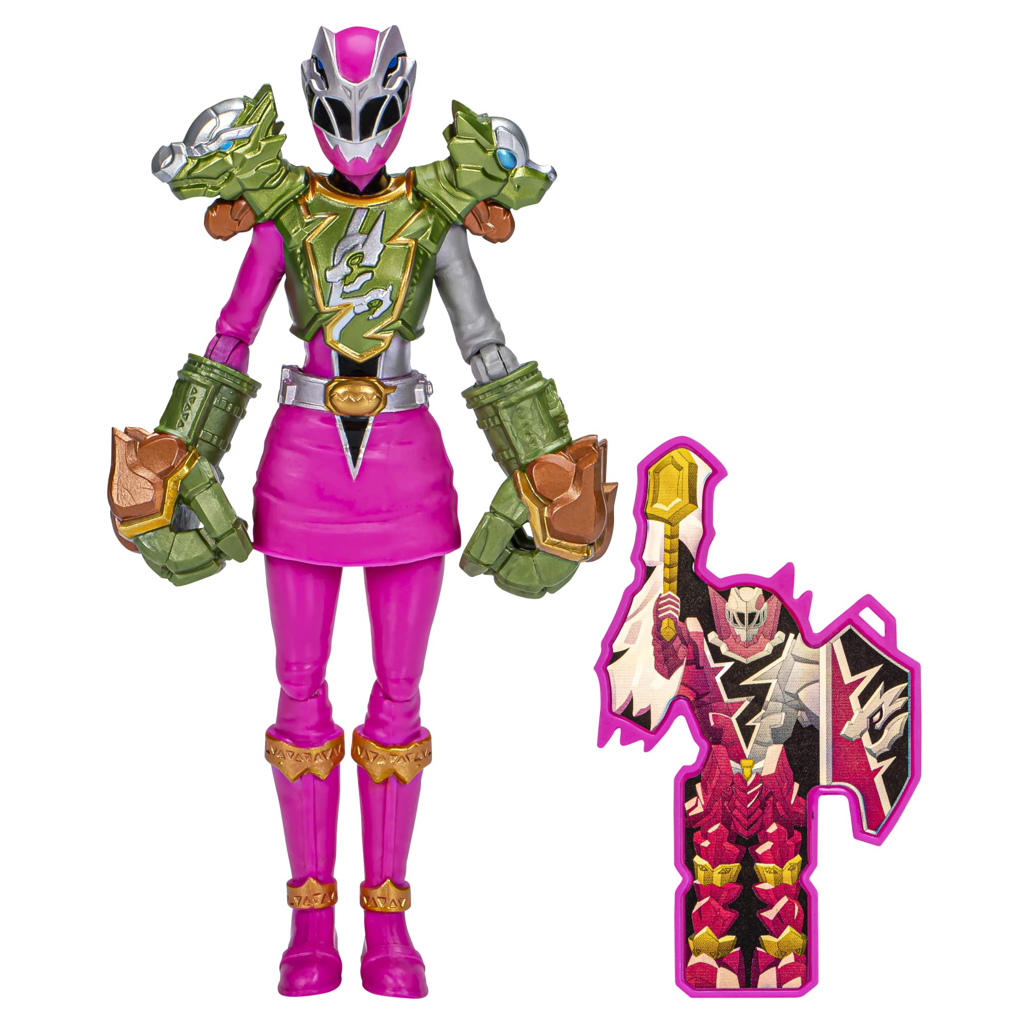 Power Rangers Dino Fury Pink Ranger 6-inch figure ready for action-packed battles.