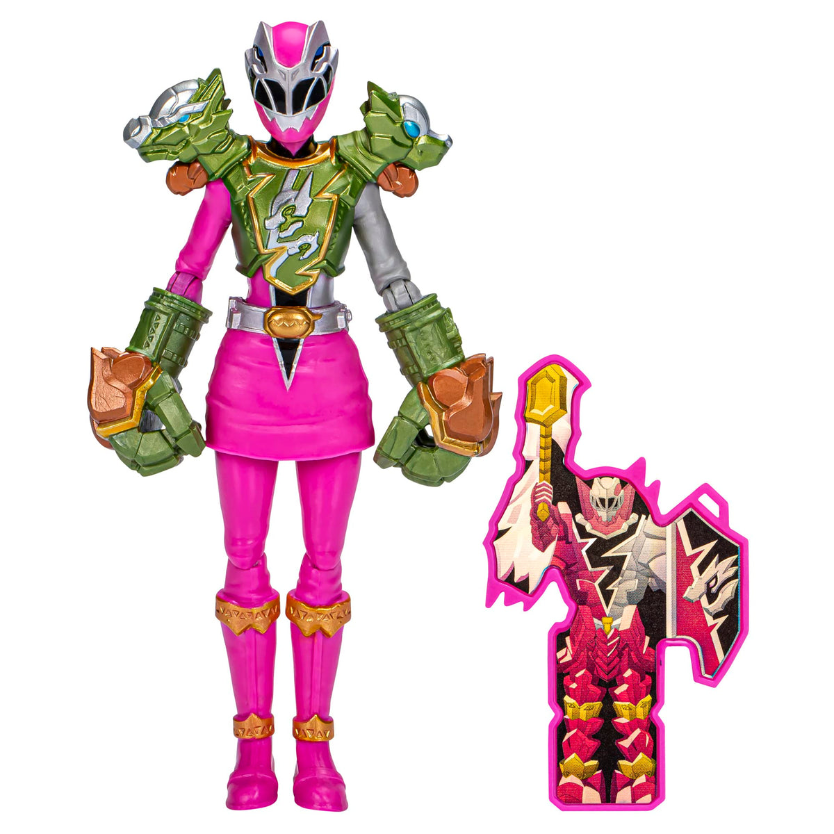 Power Rangers Dino Fury Pink Ranger 6-inch figure ready for action-packed battles.