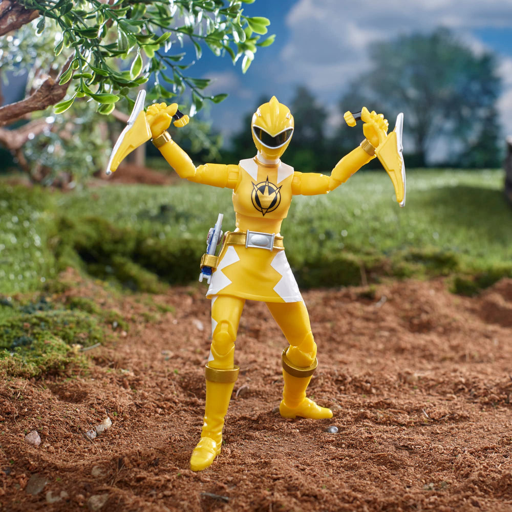 Power Rangers Dino Thunder Yellow Ranger blast effect piece for action scenes.