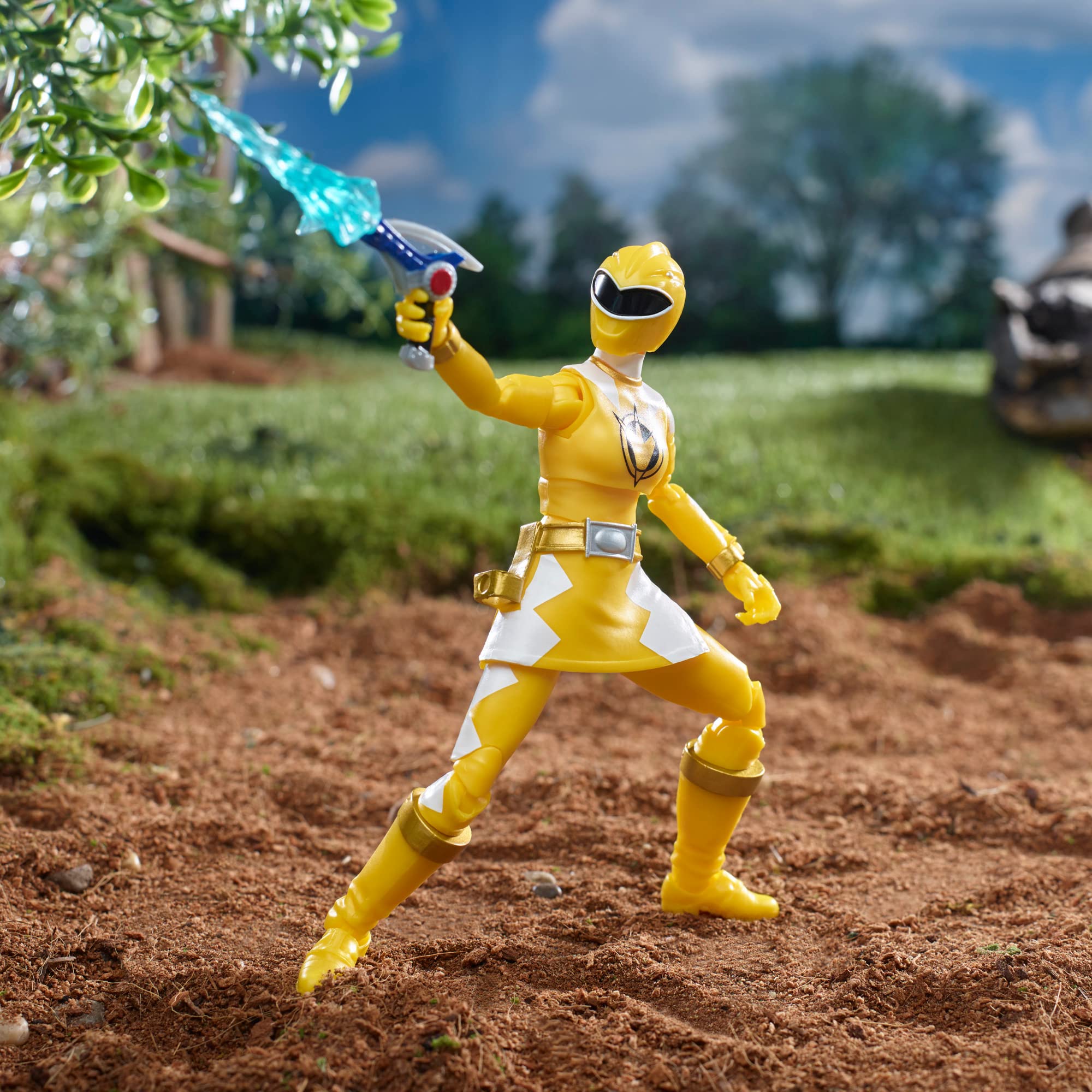 Power Rangers Dino Thunder Yellow Ranger Thundermax Blaster included.