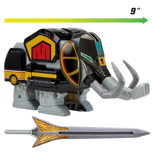 Mastodon head transforming into the Mega Power Shield for defense