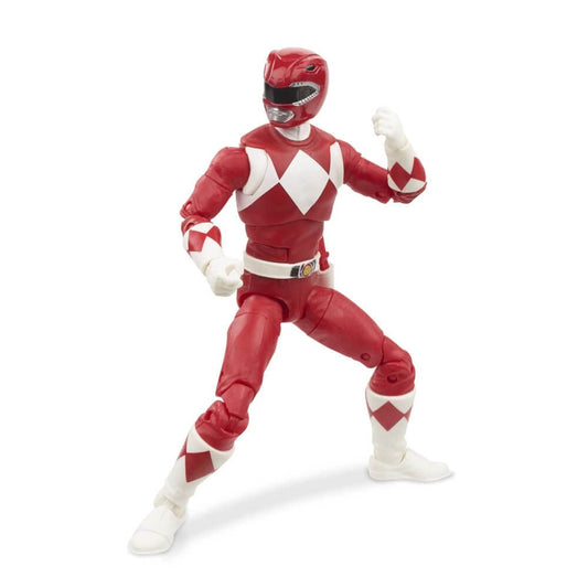 Power Rangers E7755 red ranger figure for display and collection.