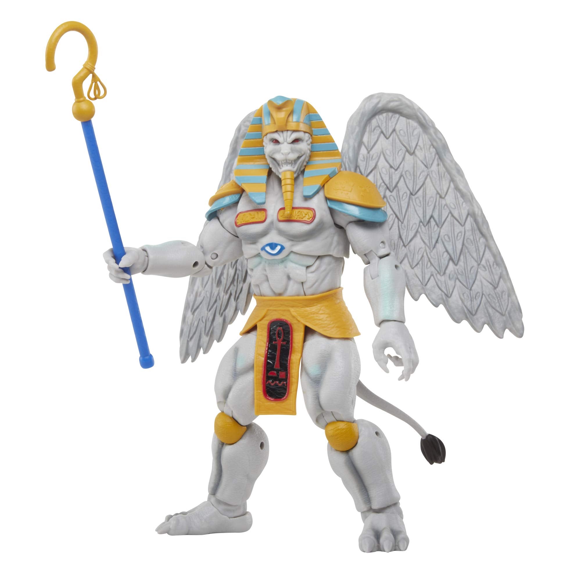 Power Rangers King Sphinx scepter accessory enhances display options.