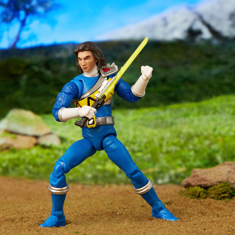 Power Rangers Lightning Collection Blue Ranger 6-inch armor texture close-up