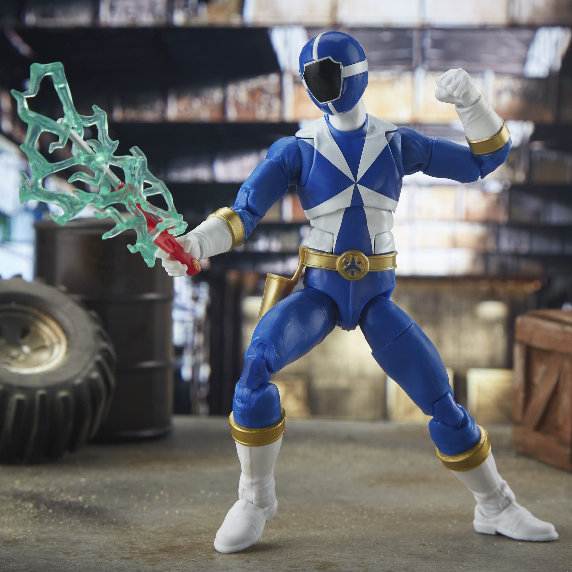 Power Rangers Lightning Collection Blue Ranger accessories for dynamic play