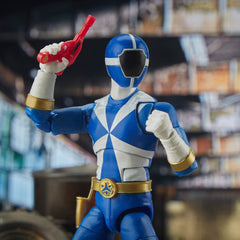 Power Rangers Lightning Collection Blue Ranger articulation enables varied poses