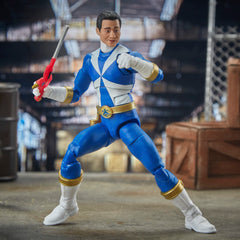 Power Rangers Lightning Collection Blue Ranger rescue blaster accessory included