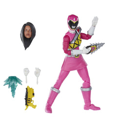 Power Rangers Lightning Collection Dino Charge Pink Ranger figure showcases premium paint detail.