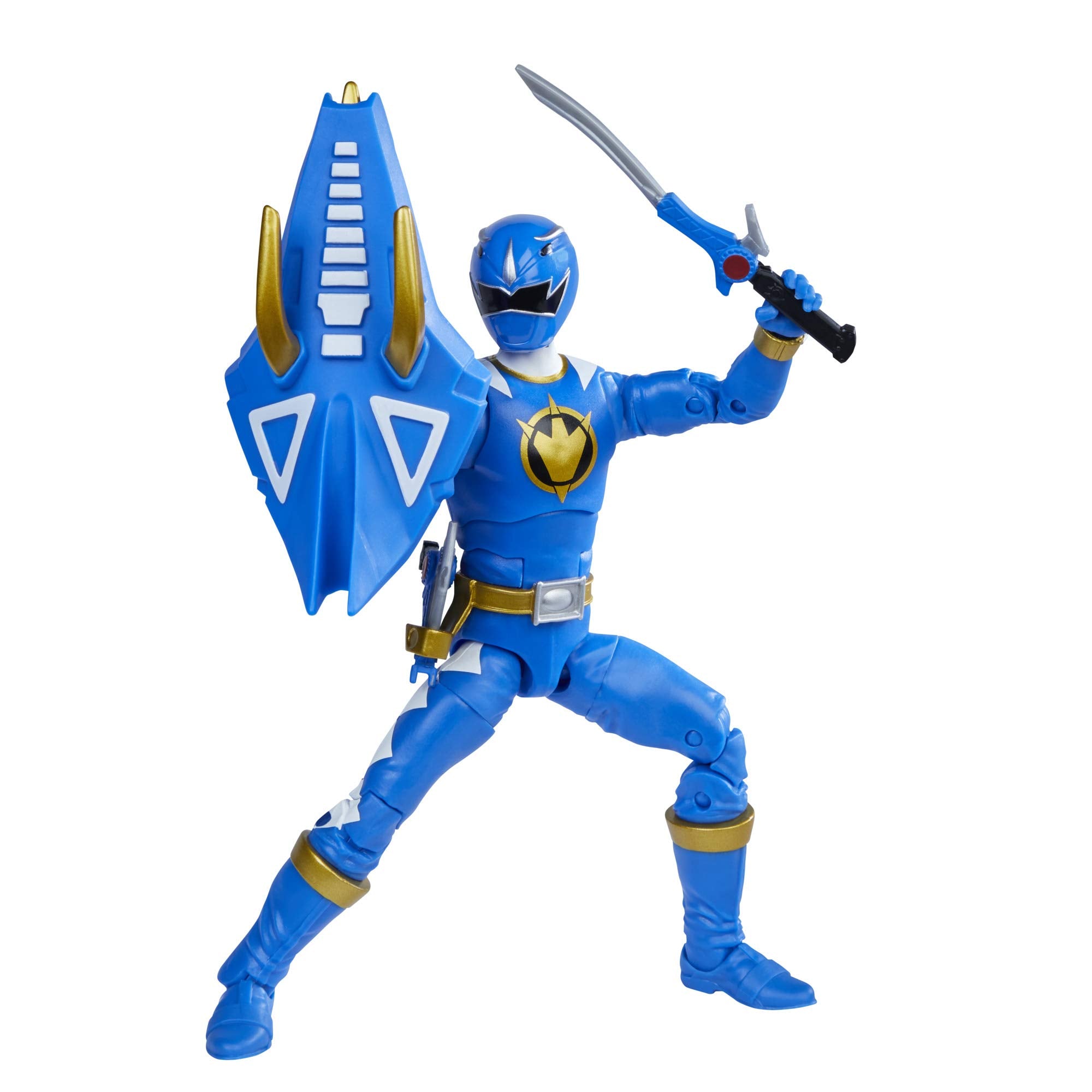 Power Rangers Lightning Collection Dino Thunder Blue Ranger 6-inch figure ready for dynamic display.