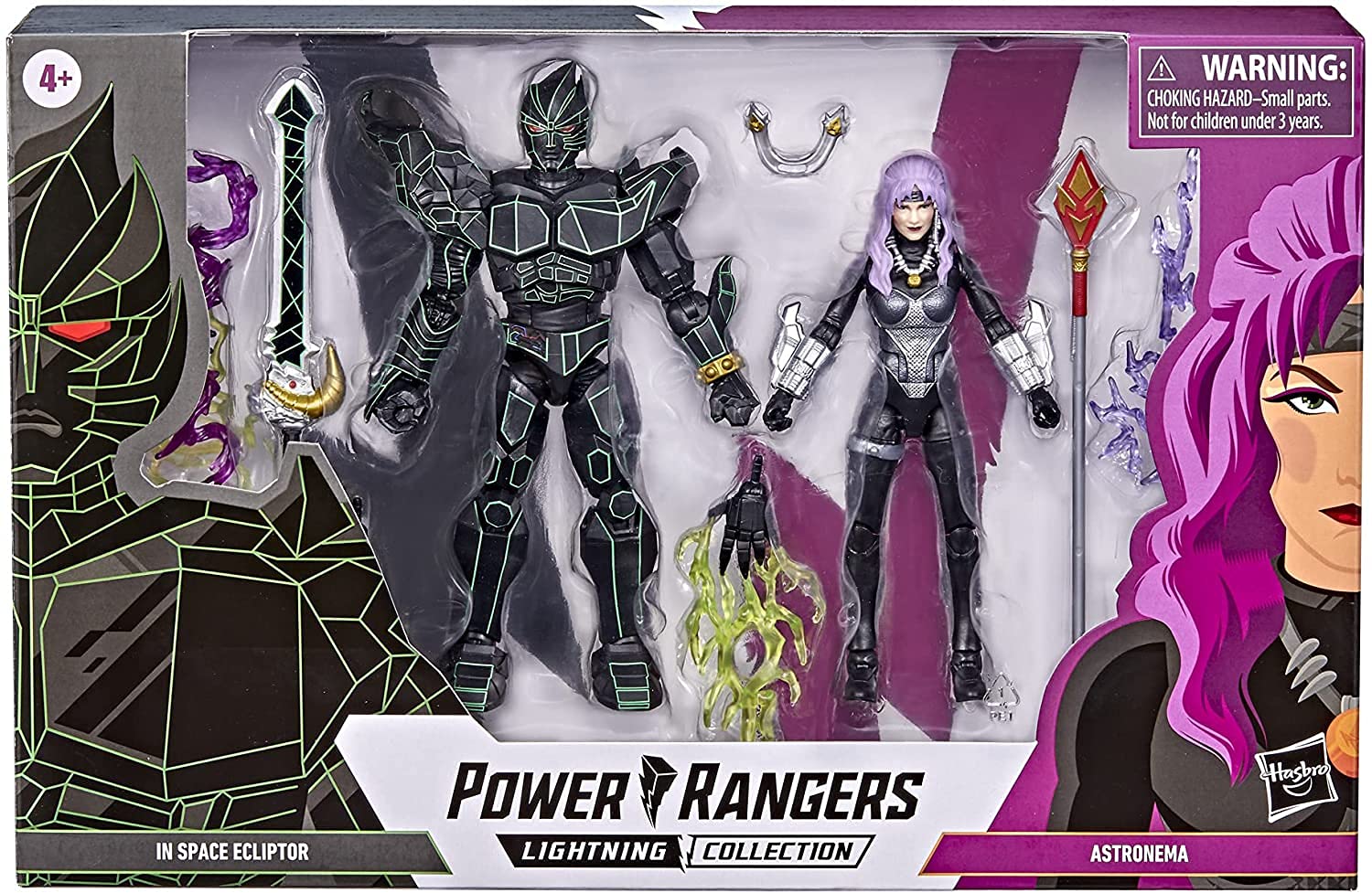 Power Rangers Lightning Collection Ecliptor and Astronema figure back view