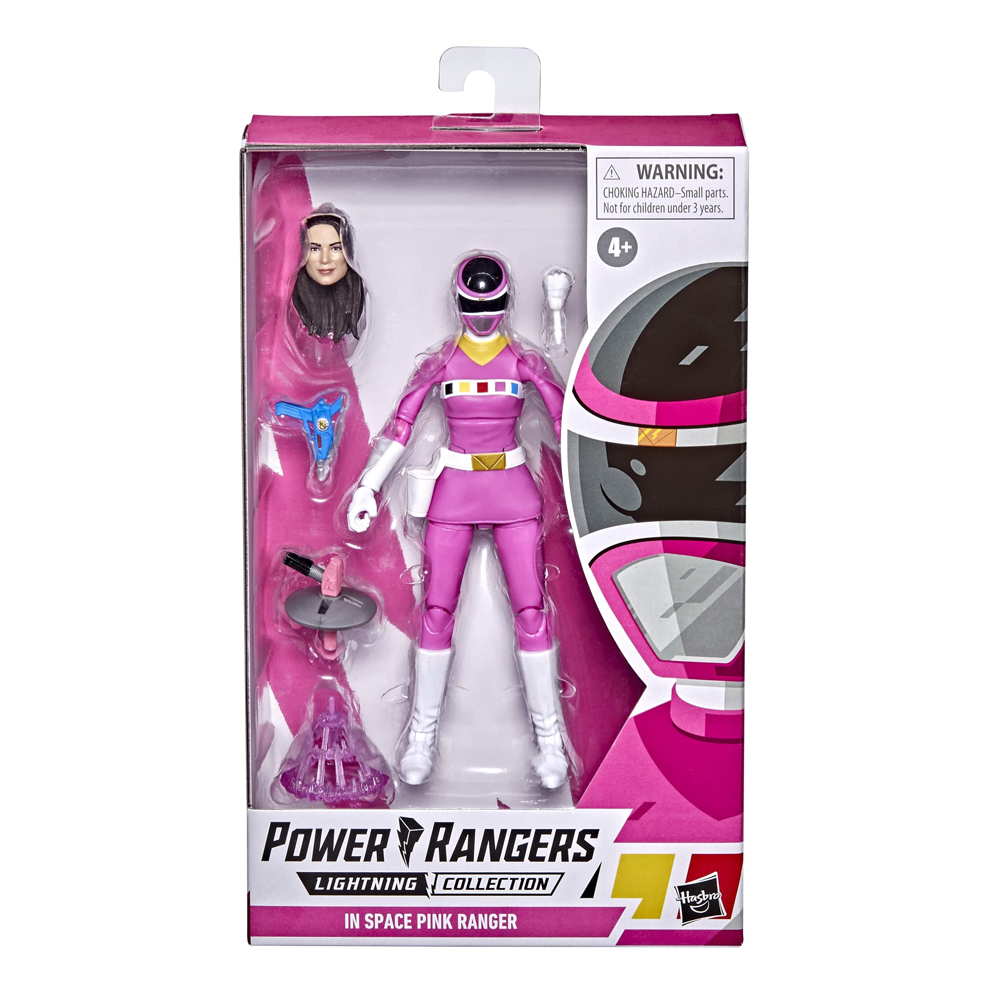 Power Rangers Lightning Collection In Space Pink Ranger helmet head swap option.