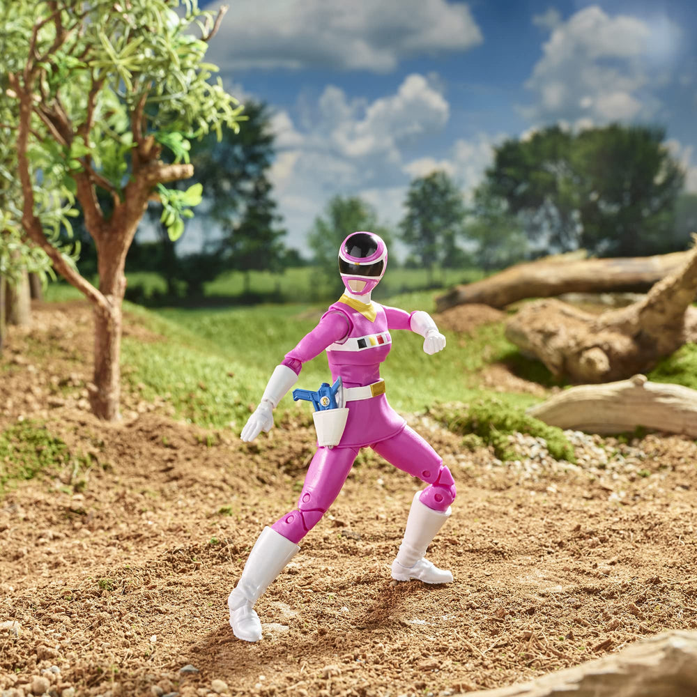 Power Rangers Lightning Collection In Space Pink Ranger swappable heads.