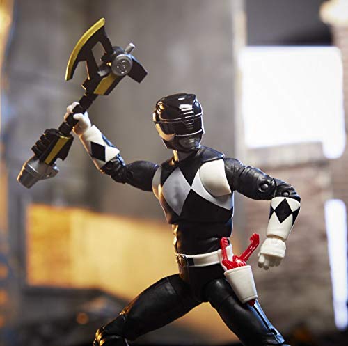 Power Rangers Lightning Collection Black Ranger packaging for display