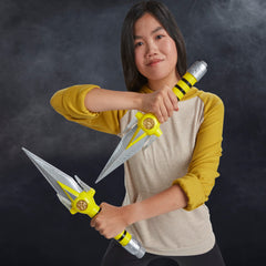 Power Rangers Lightning Collection Mighty Morphin Daggers action shot for photography